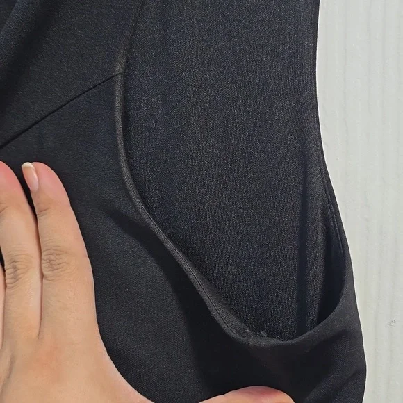 Ellen Tracy Black Dress with Gold Accents - Picture 8 of 16